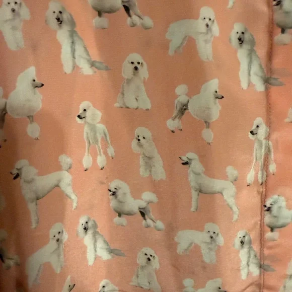 Alice + Olivia Pink Dog Poodle Print Silk Willa Blouse - Picture 5 of 7